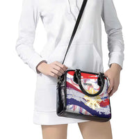 Personalised Philippines Sun Tattoo Shoulder Handbag Feathers Filipinas Grunge Style White