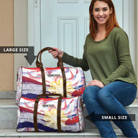 Personalised Philippines Sun Tattoo Travel Bag Feathers Filipinas Grunge Style White