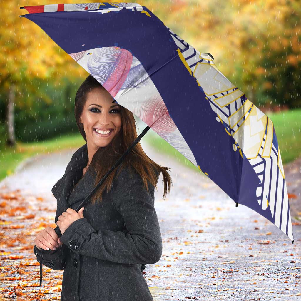 Personalised Philippines Sun Tattoo Umbrella Feathers Filipinas Grunge Style White