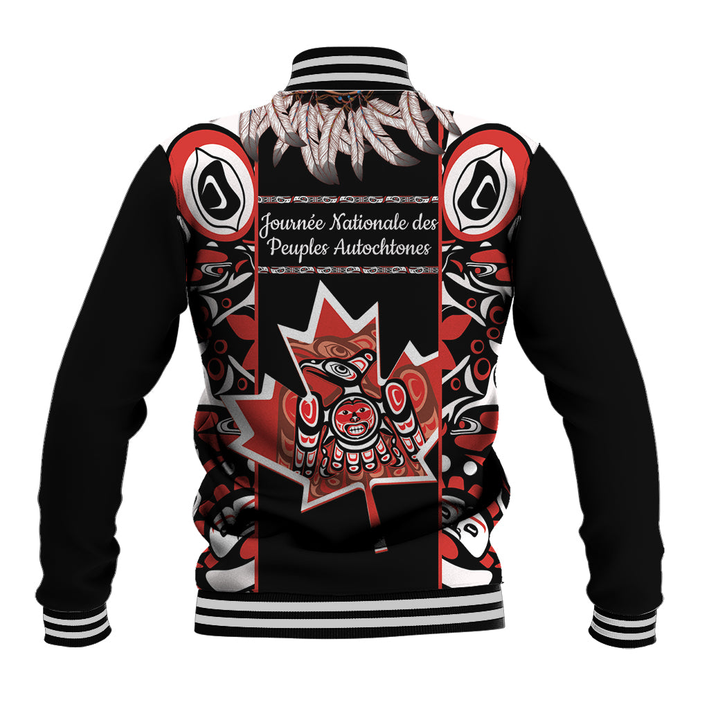 Canada National Aboriginal Day Baseball Jacket Canadian Indigenous Haida - Wonder Print Shop