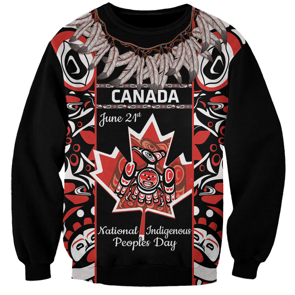 Canada National Aboriginal Day Sweatshirt Canadian Indigenous Haida - Wonder Print Shop
