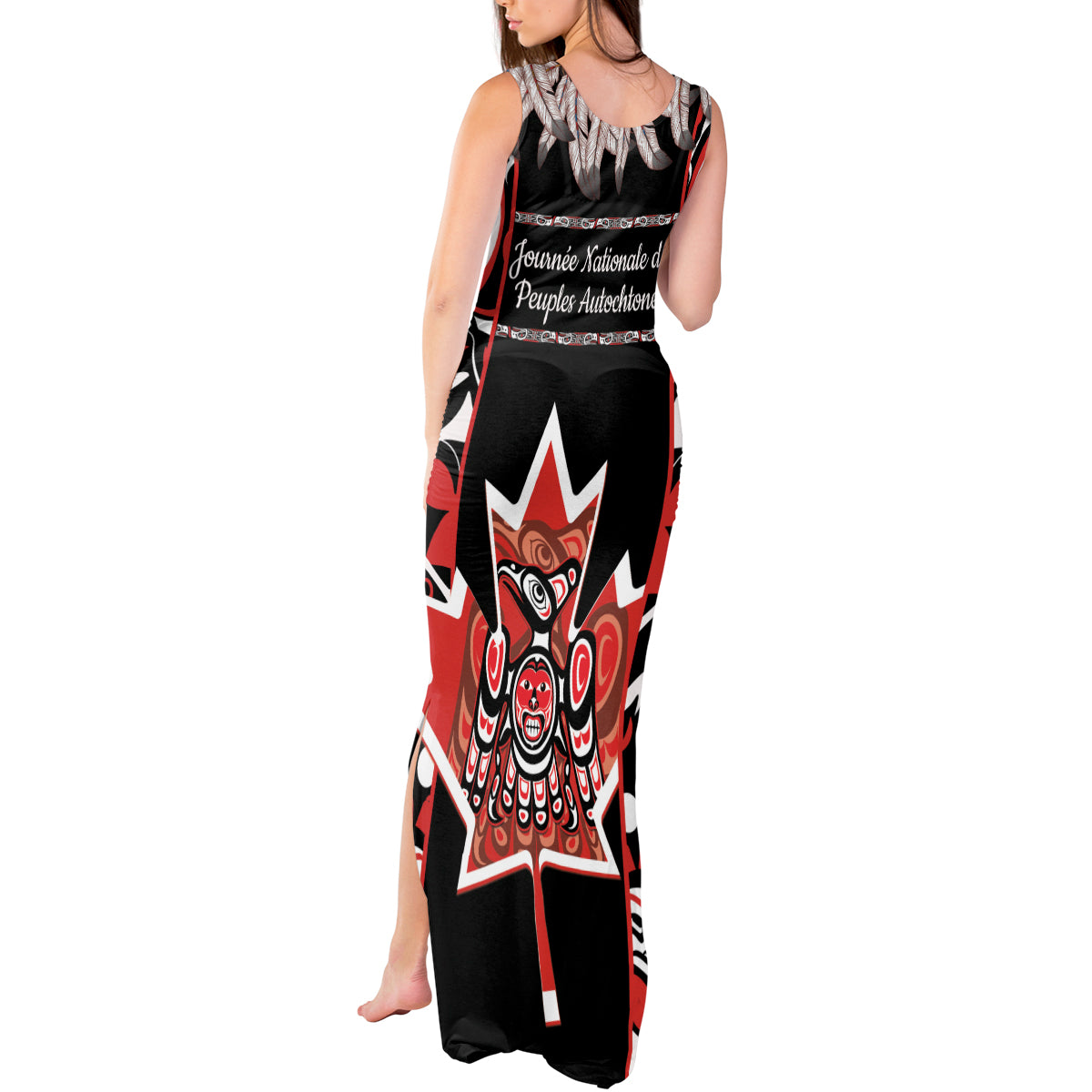 Canada National Aboriginal Day Tank Maxi Dress Canadian Indigenous Haida - Wonder Print Shop