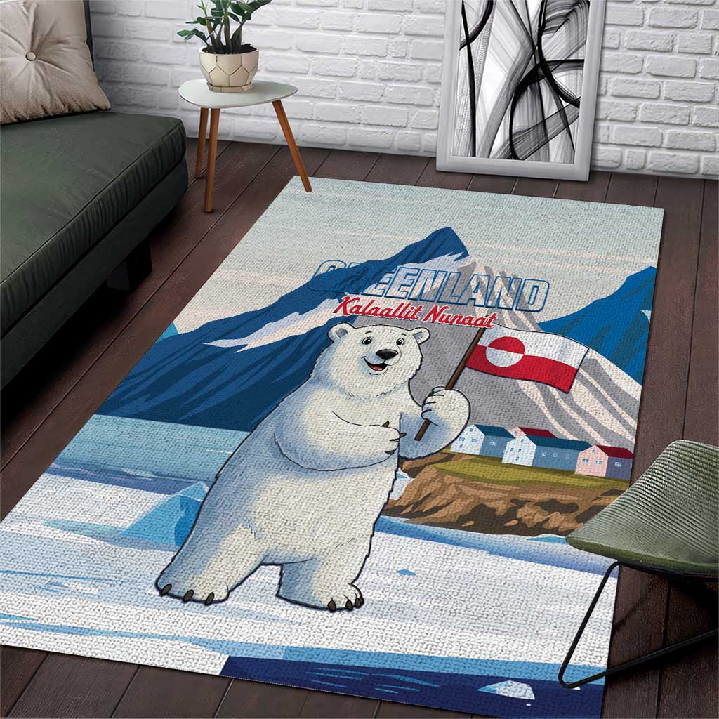 Greenland Area Rug Kalaallit Nunaat Polar Bear