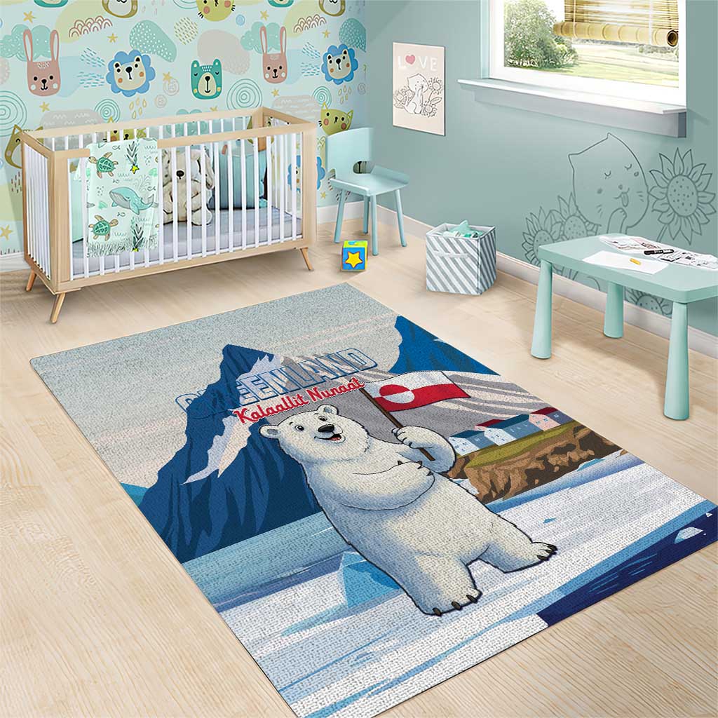 Greenland Area Rug Kalaallit Nunaat Polar Bear