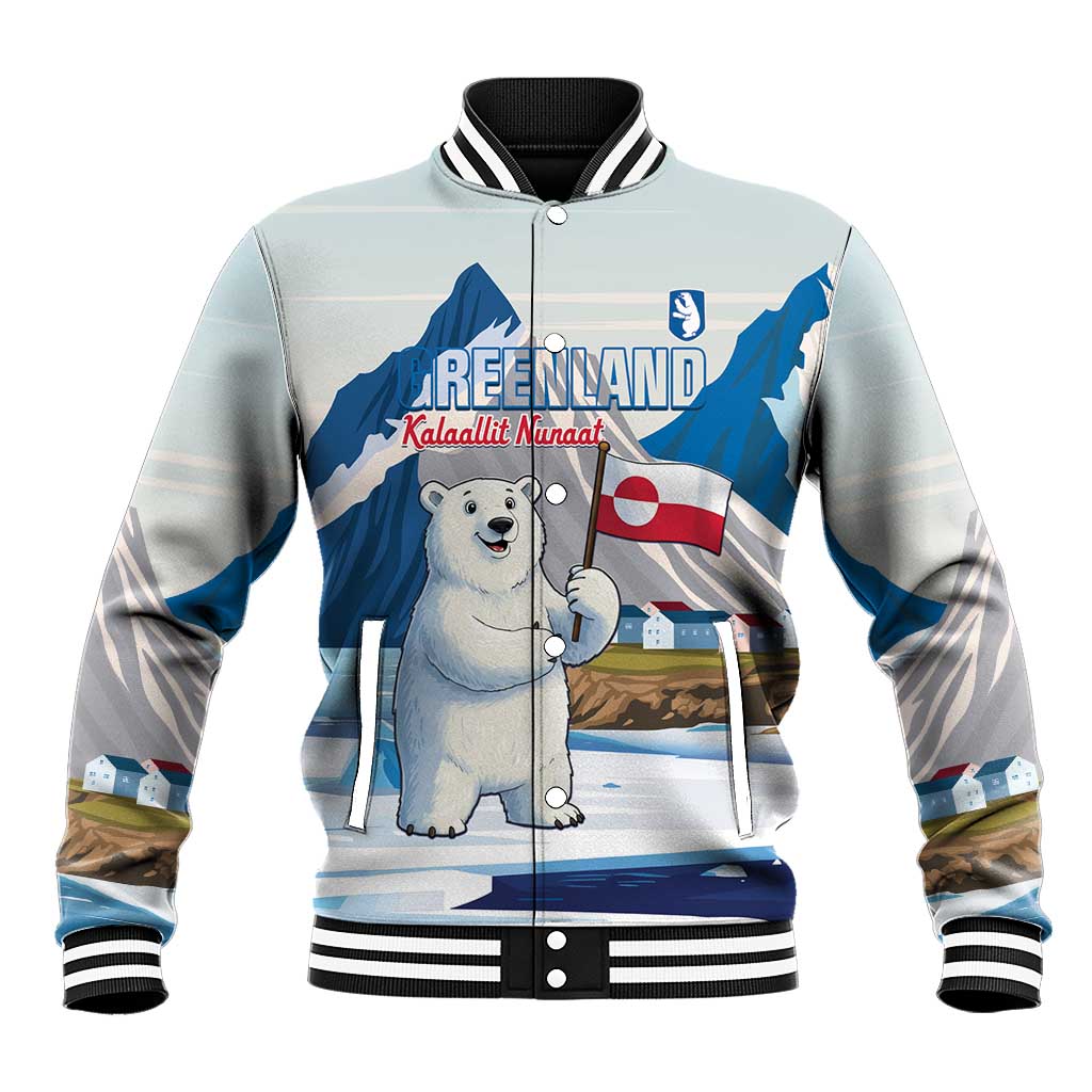Greenland Baseball Jacket Kalaallit Nunaat Polar Bear