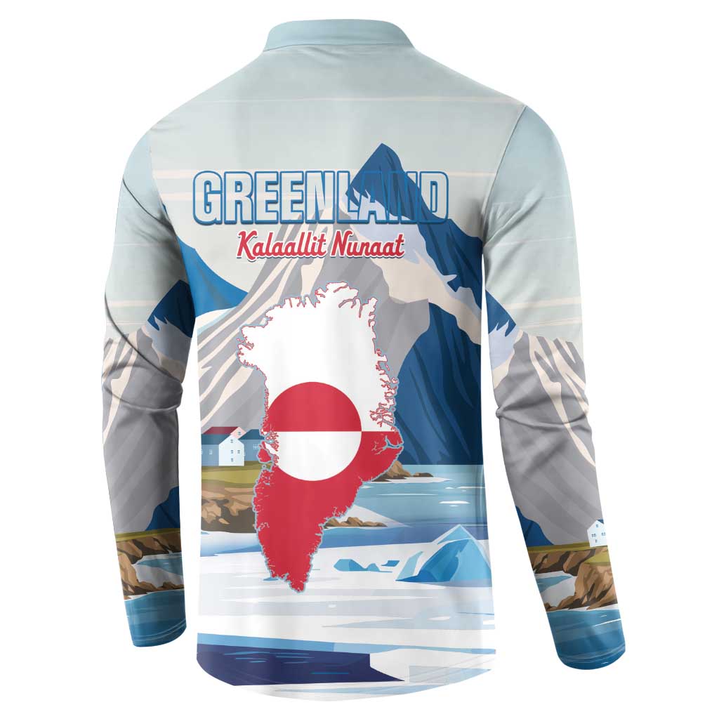Greenland Button Sweatshirt Kalaallit Nunaat Polar Bear