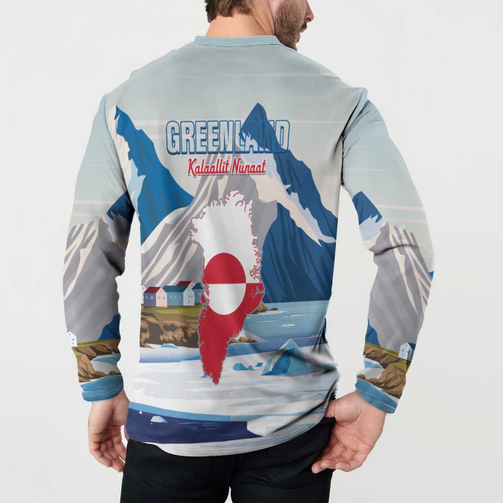 Greenland Button Sweatshirt Kalaallit Nunaat Polar Bear