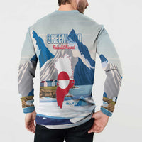 Greenland Button Sweatshirt Kalaallit Nunaat Polar Bear