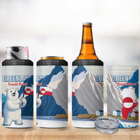 Greenland 4 in 1 Can Cooler Tumbler Kalaallit Nunaat Polar Bear