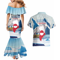 Greenland Couples Matching Mermaid Dress and Hawaiian Shirt Kalaallit Nunaat Polar Bear