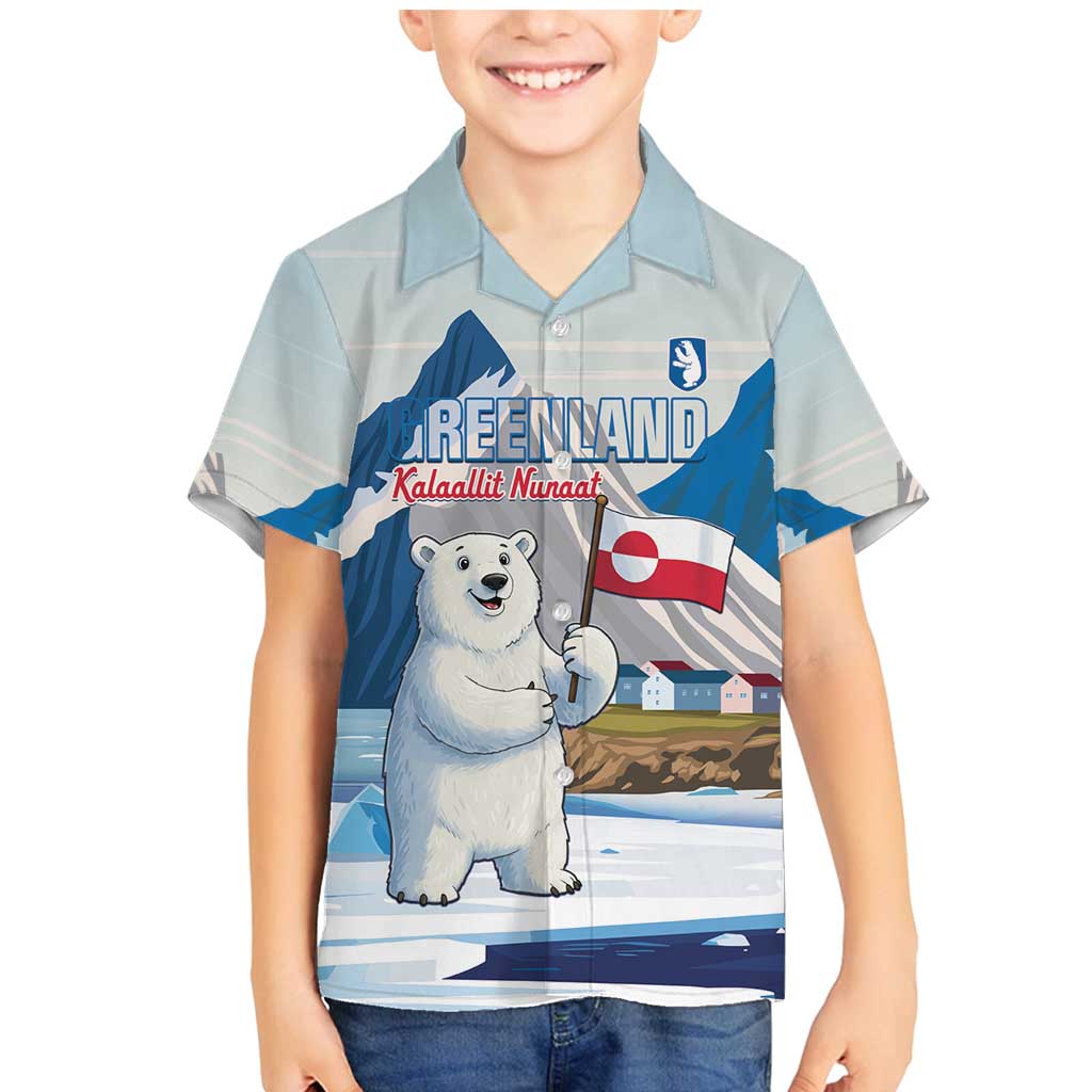 Greenland Family Matching Mermaid Dress and Hawaiian Shirt Kalaallit Nunaat Polar Bear