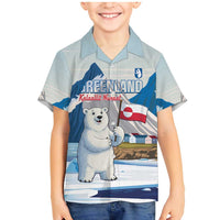 Greenland Family Matching Mermaid Dress and Hawaiian Shirt Kalaallit Nunaat Polar Bear