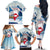 Greenland Family Matching Off The Shoulder Long Sleeve Dress and Hawaiian Shirt Kalaallit Nunaat Polar Bear