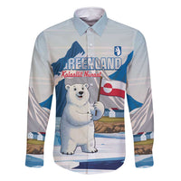 Greenland Family Matching Off Shoulder Maxi Dress and Hawaiian Shirt Kalaallit Nunaat Polar Bear