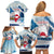 Greenland Family Matching Off Shoulder Short Dress and Hawaiian Shirt Kalaallit Nunaat Polar Bear