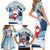 Greenland Family Matching Short Sleeve Bodycon Dress and Hawaiian Shirt Kalaallit Nunaat Polar Bear