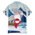 Greenland Family Matching Short Sleeve Bodycon Dress and Hawaiian Shirt Kalaallit Nunaat Polar Bear