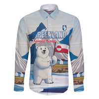 Greenland Family Matching Short Sleeve Bodycon Dress and Hawaiian Shirt Kalaallit Nunaat Polar Bear