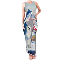 Greenland Family Matching Tank Maxi Dress and Hawaiian Shirt Kalaallit Nunaat Polar Bear