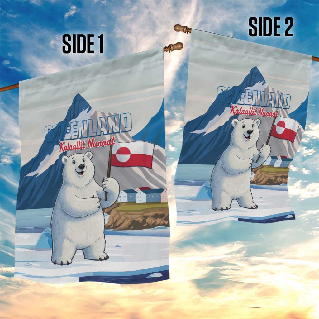 Greenland Garden Flag Kalaallit Nunaat Polar Bear