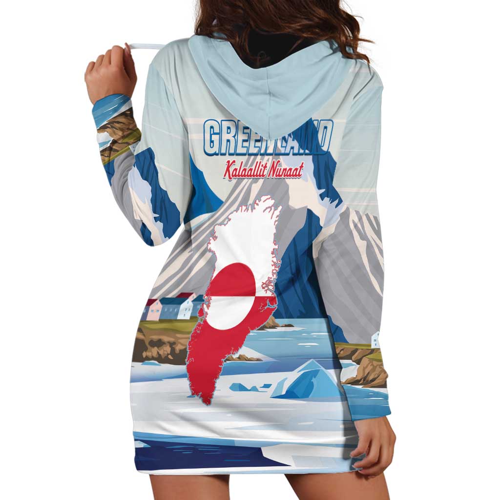 Greenland Hoodie Dress Kalaallit Nunaat Polar Bear