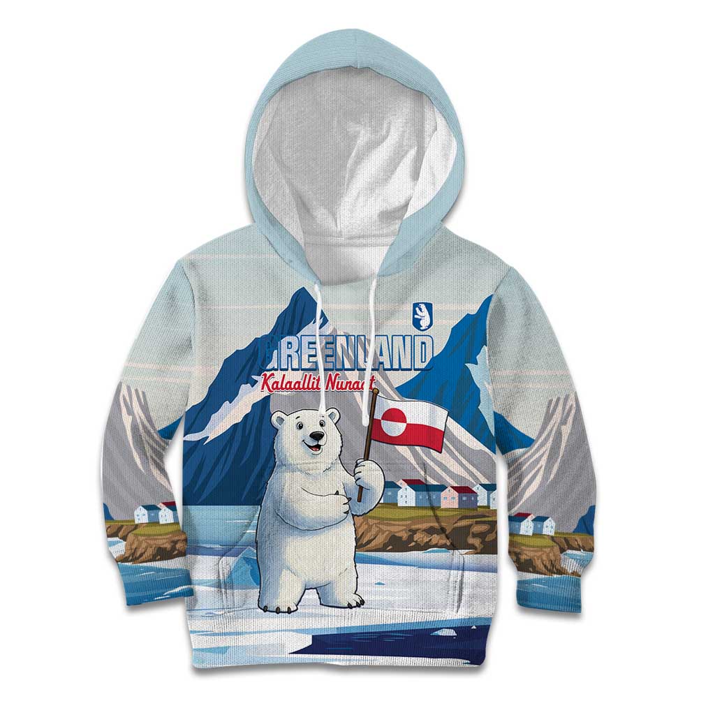 Greenland Kid Hoodie Kalaallit Nunaat Polar Bear
