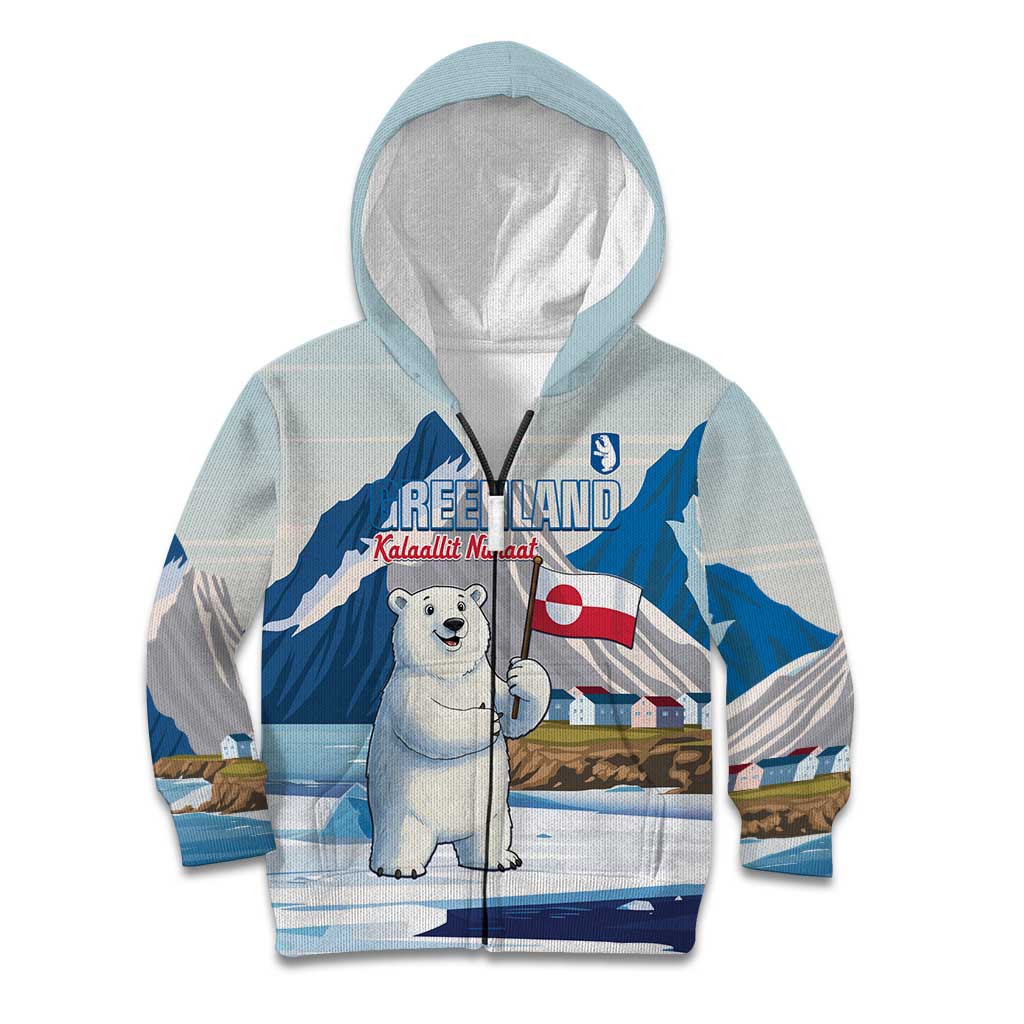 Greenland Kid Hoodie Kalaallit Nunaat Polar Bear