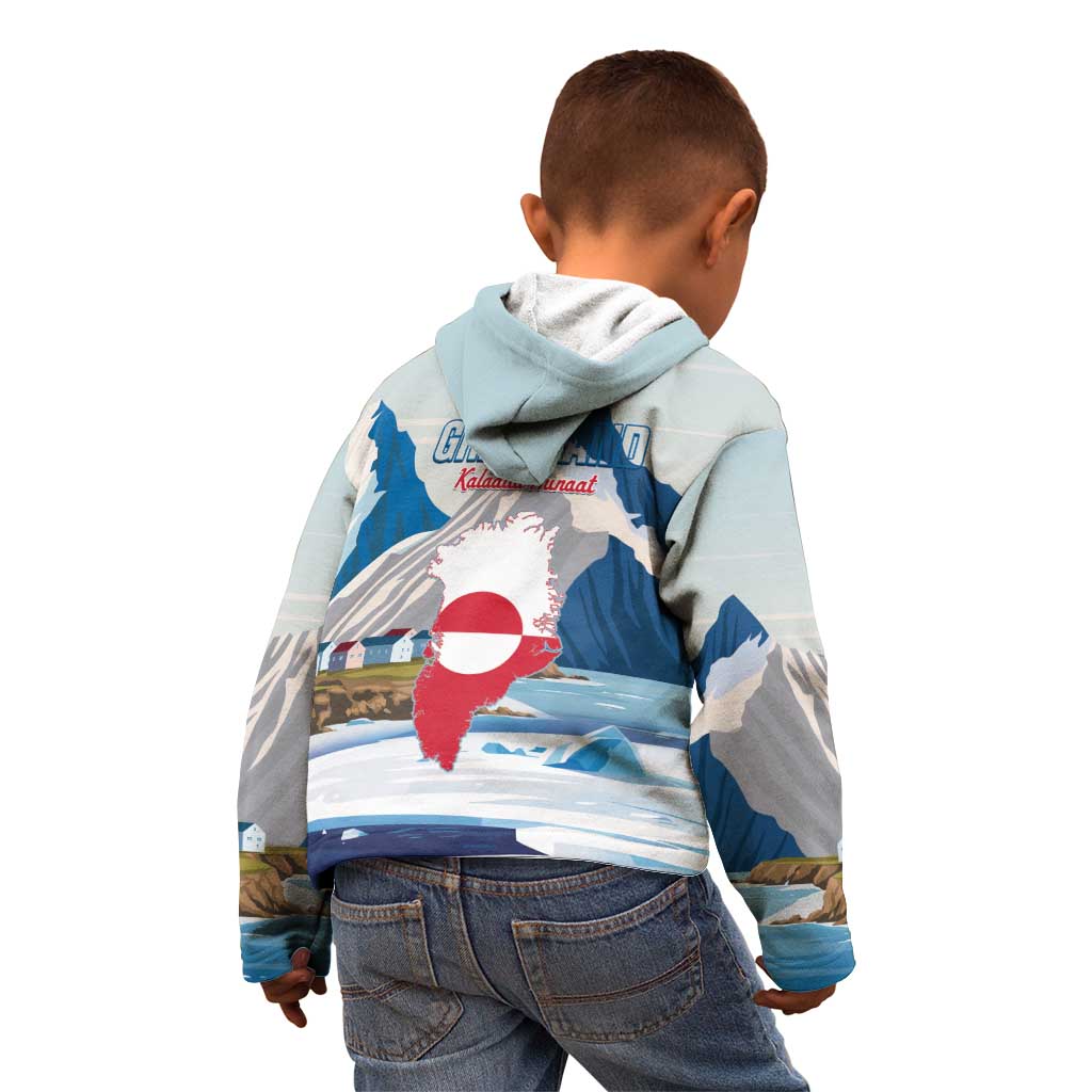 Greenland Kid Hoodie Kalaallit Nunaat Polar Bear