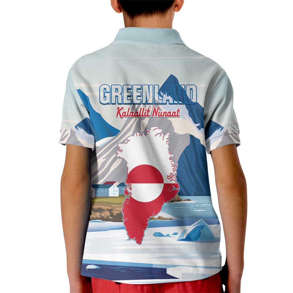 Greenland Kid Polo Shirt Kalaallit Nunaat Polar Bear