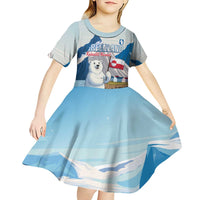 Greenland Kid Short Sleeve Dress Kalaallit Nunaat Polar Bear