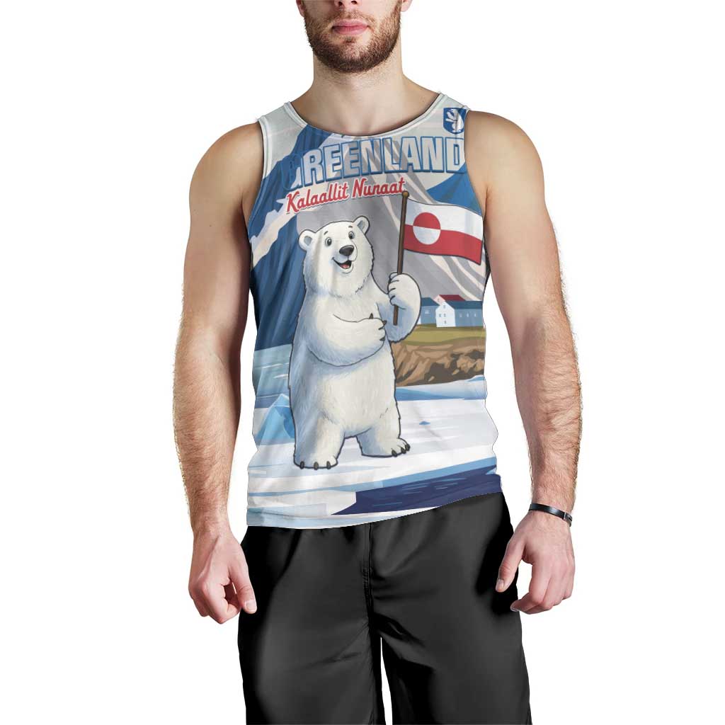 Greenland Men Tank Top Kalaallit Nunaat Polar Bear
