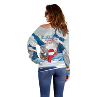 Greenland Off Shoulder Sweater Kalaallit Nunaat Polar Bear