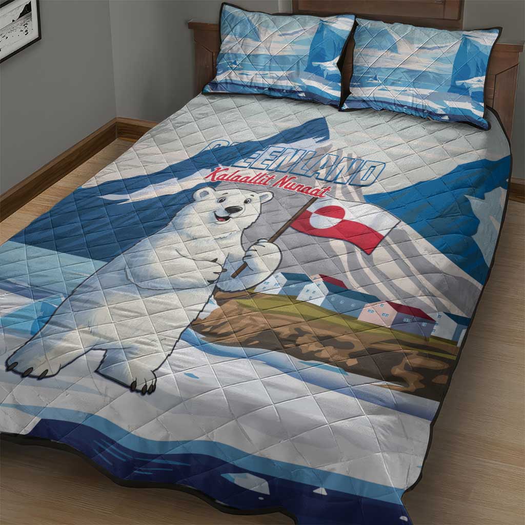 Greenland Quilt Bed Set Kalaallit Nunaat Polar Bear