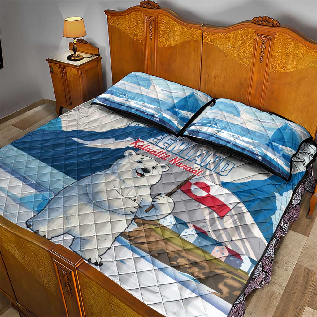 Greenland Quilt Bed Set Kalaallit Nunaat Polar Bear