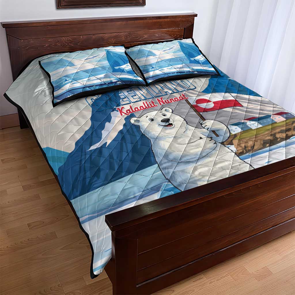 Greenland Quilt Bed Set Kalaallit Nunaat Polar Bear