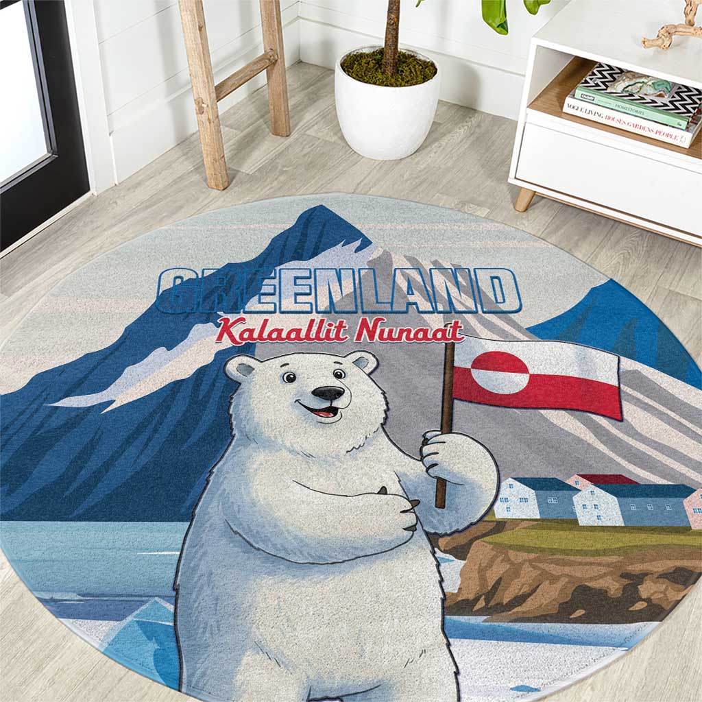 Greenland Round Carpet Kalaallit Nunaat Polar Bear