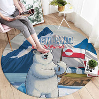 Greenland Round Carpet Kalaallit Nunaat Polar Bear