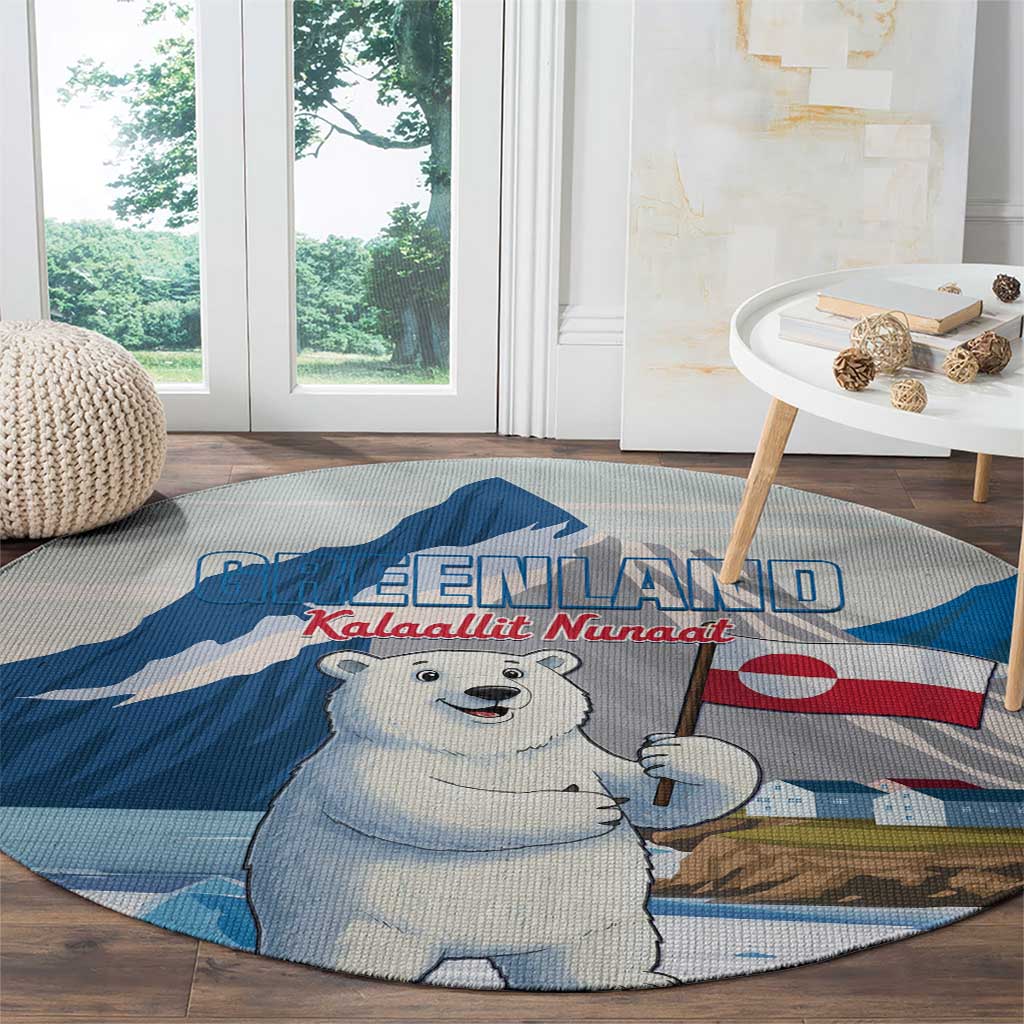 Greenland Round Carpet Kalaallit Nunaat Polar Bear