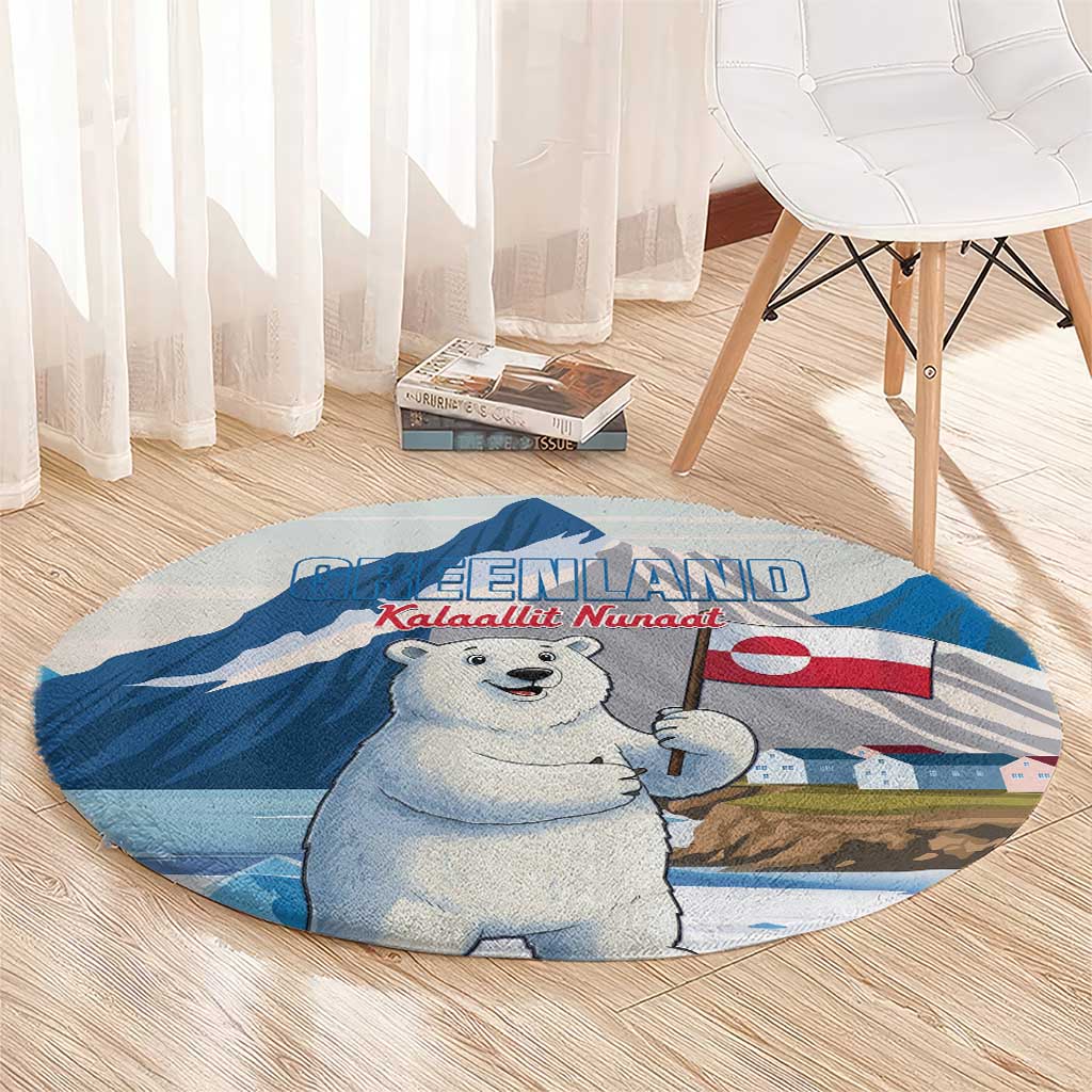 Greenland Round Carpet Kalaallit Nunaat Polar Bear