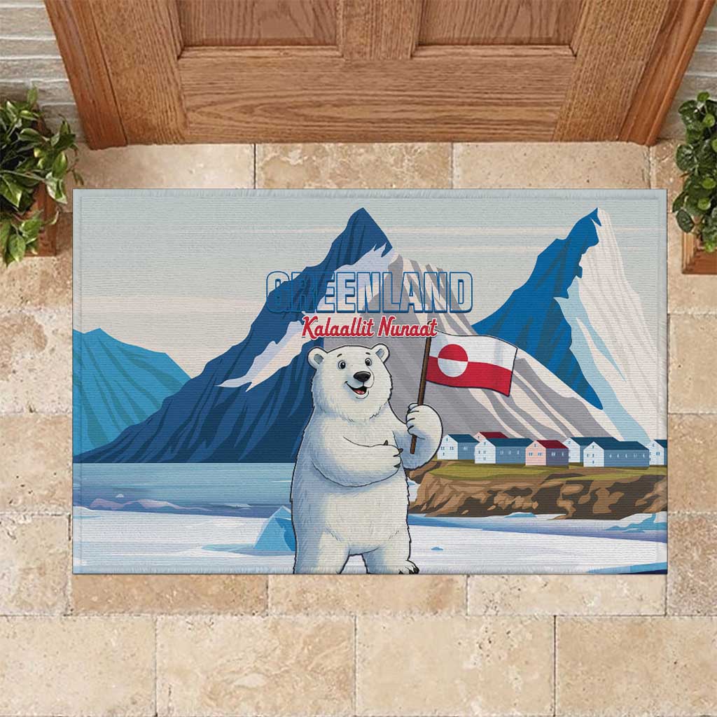 Greenland Rubber Doormat Kalaallit Nunaat Polar Bear
