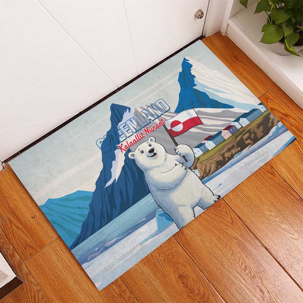 Greenland Rubber Doormat Kalaallit Nunaat Polar Bear