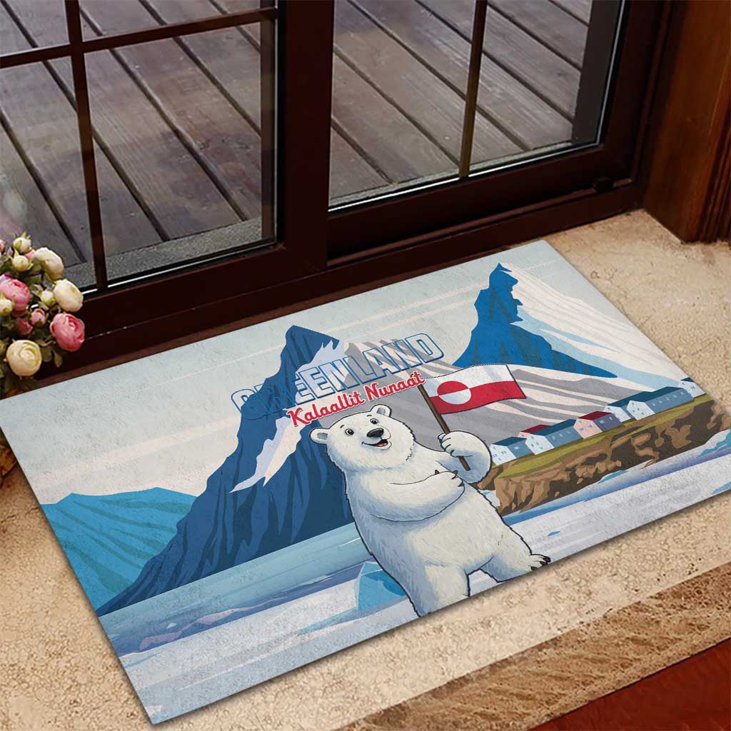 Greenland Rubber Doormat Kalaallit Nunaat Polar Bear
