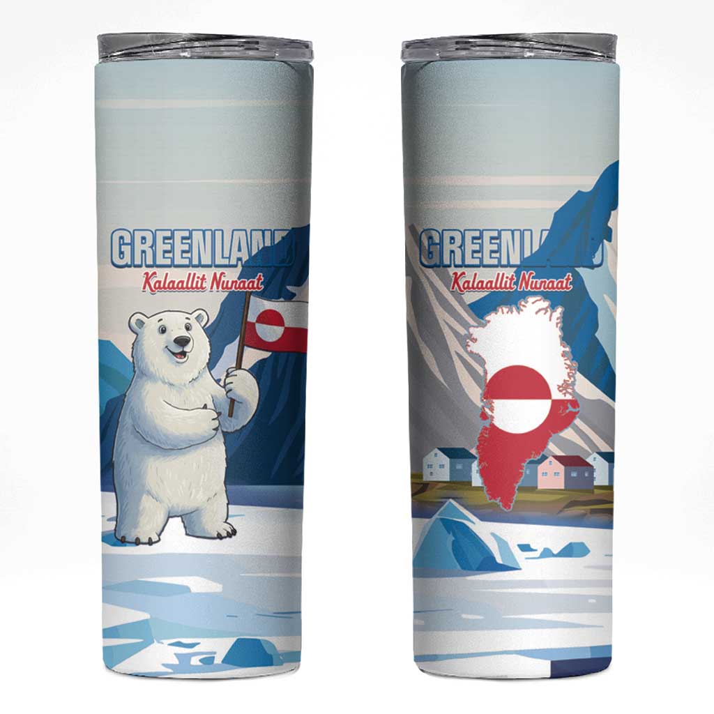 Greenland Skinny Tumbler Kalaallit Nunaat Polar Bear