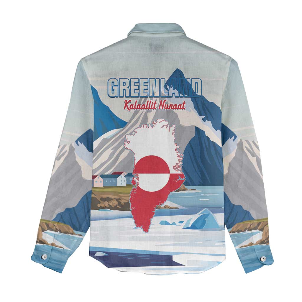 Greenland Women Casual Shirt Kalaallit Nunaat Polar Bear