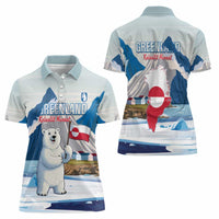 Greenland Women Polo Shirt Kalaallit Nunaat Polar Bear
