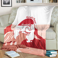 Kalaallit Nunaat Greenland Blanket Coat Of Arms Flag Style