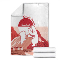 Kalaallit Nunaat Greenland Blanket Coat Of Arms Flag Style