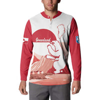 Kalaallit Nunaat Greenland Button Sweatshirt Coat Of Arms Flag Style