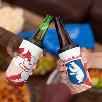 Kalaallit Nunaat Greenland 4 in 1 Can Cooler Tumbler Coat Of Arms Flag Style