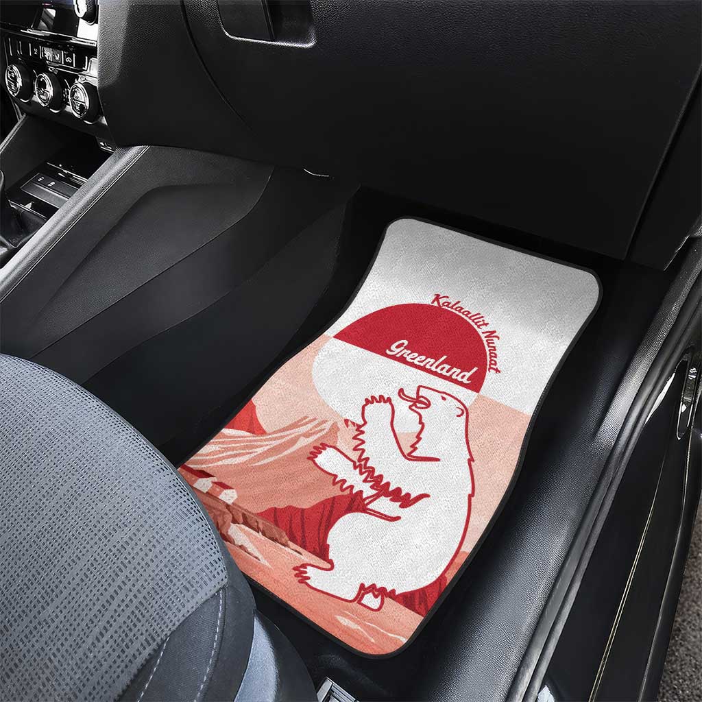 Kalaallit Nunaat Greenland Car Mats Coat Of Arms Flag Style